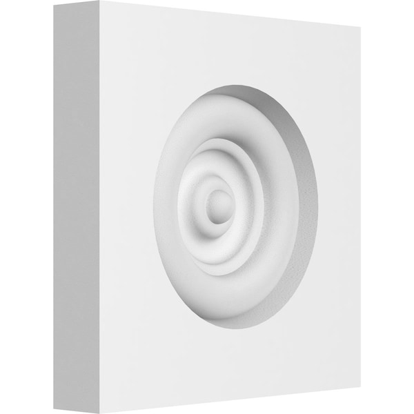 Ekena Millwork Standard Sedgwick Bullseye Rosette with Square Edge, 3"W x 3"H x 1/2"P ROSP030X030X050SDG02 - main
